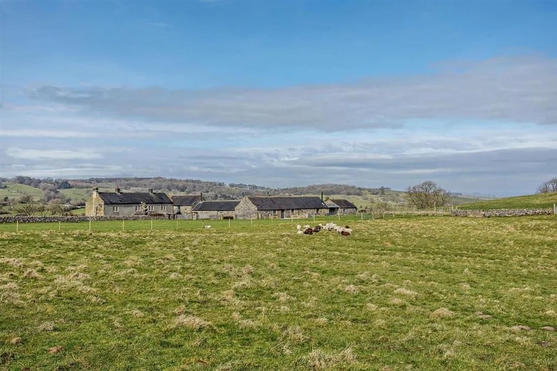 The property enjoys a wonderful location and far-reaching panoramic views in the Peak District National Park.