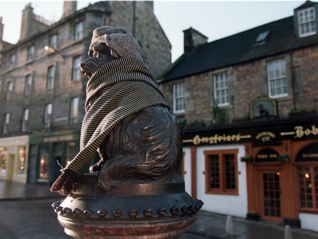 In 1999 the Greyfriars Bobby statue was swathed in a bunnet and scarf to launch a partnership between Scottish Gas and Help the Aged to reduce the number of elderly people dying from cold-related illness.