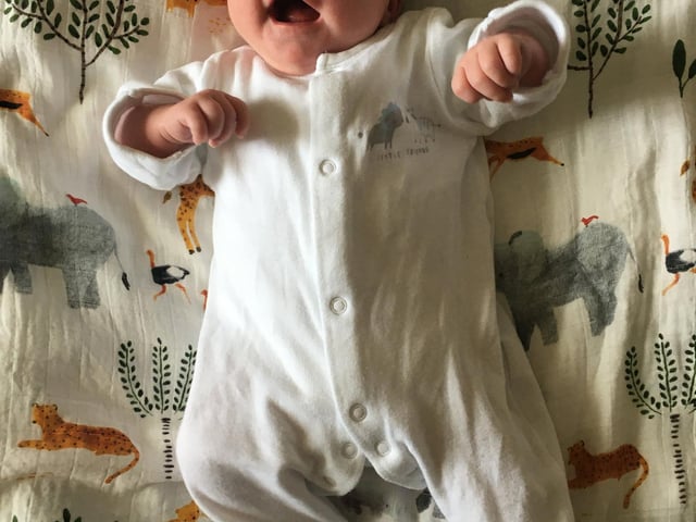 Baby girl, Freya, was born on 11 April at Edinburgh's Royal Infirmary. She is the first grandchild on both sides