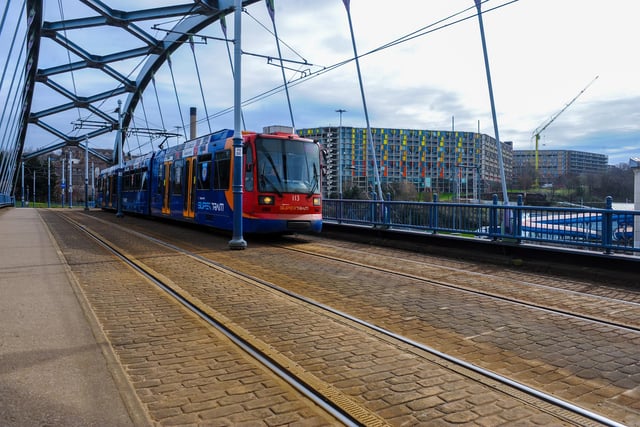 The major construction project for Supertram saw tracks installed across Sheffield, as well as new features such as the landmark bridge over Park Square, the infilling of the Hole in the Road, and the tunnel under Brook Hill roundabout, as well as tram stops.