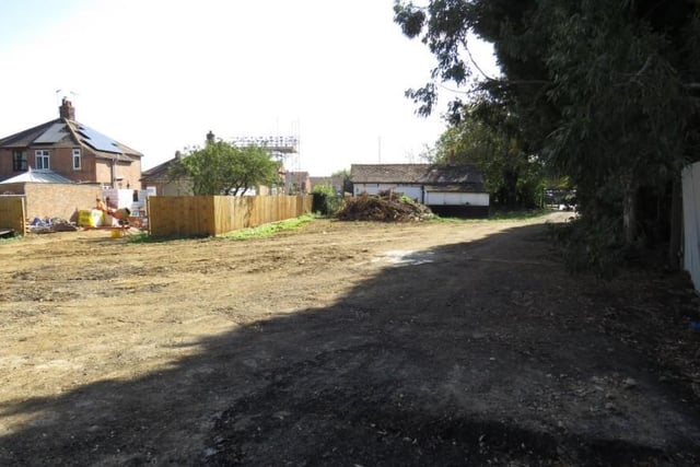 This plot on Oxney Road is on sale for £350,000, with planning permission for two four bedroom dwellings.