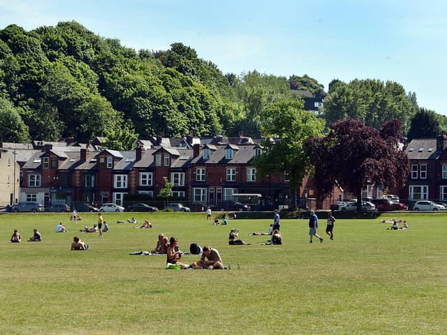 Endcliffe Park when a previous lockdown was eased last May