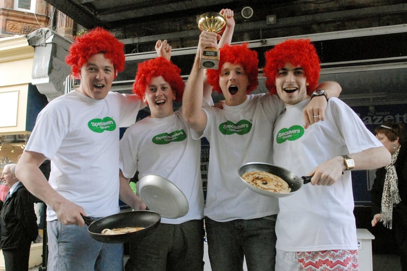 The annual pancake race in South Shields was always great fun and here are some of the 2009 competitors. Are you among them?