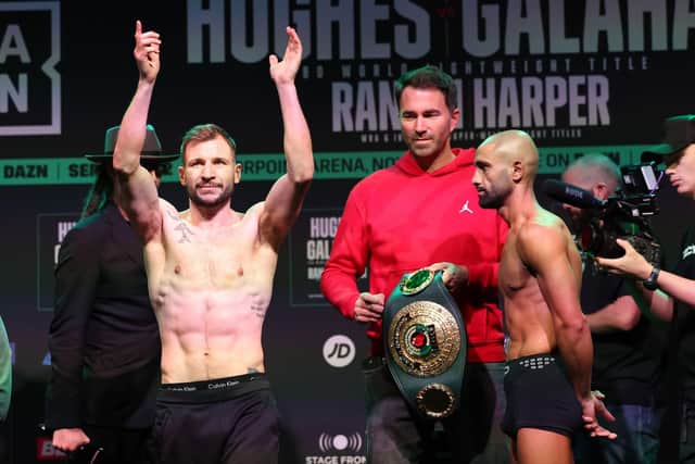 Maxi Hughes before his win over Sheffield's Kid Galahad for IBO World Lightweight Title in September 2022 Picture By Mark Robinson Matchroom Boxing 1