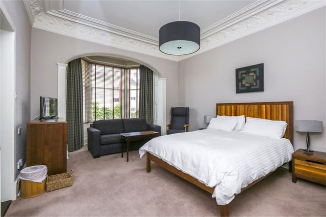 The master bedroom is also en suite and has a large bay window, letting in loads of light.