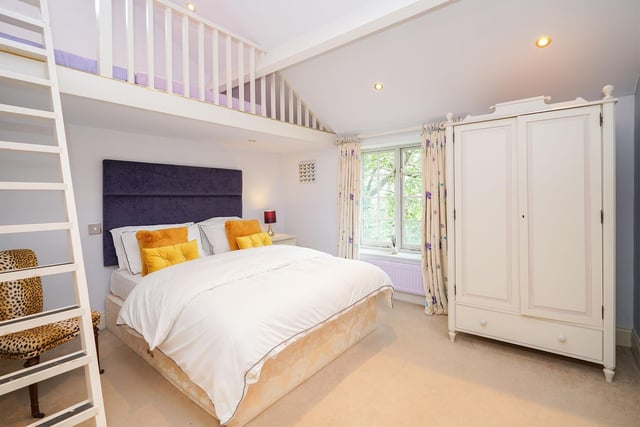This bedroom is one of the two that shares a shower room with another bedroom. They are wonderfully designed and are perfect for kids. Both the bedrooms sharing the shower room have large, bright windows offering views over the properties tremendous gardens.