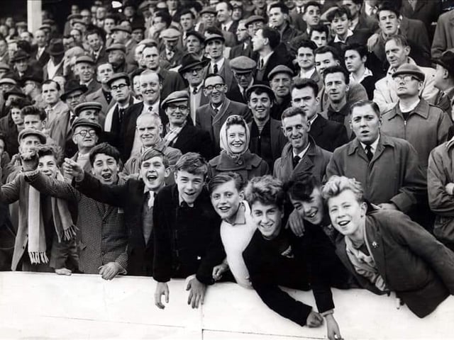 Mansfield fans at Field Mill in the early 1960's - spot any familiar faces?