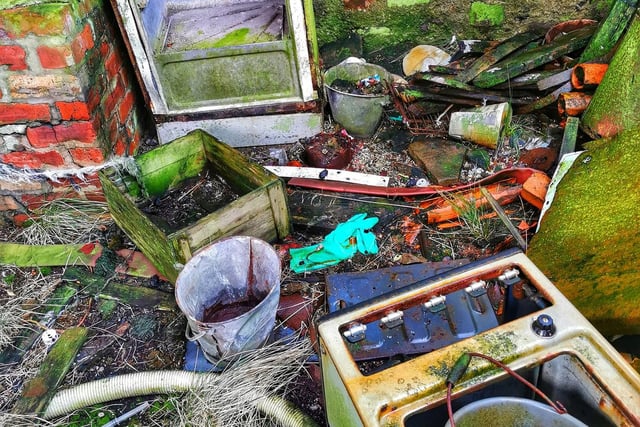 Sometimes beauty can exist in strange places. Gary Chittick took this picture of some colourful rubbish during a walk.
