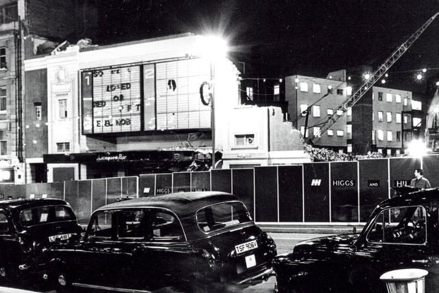 Demolition of the Gaumont Cinema, Barker's Pool, Sheffield, December 16, 1985
