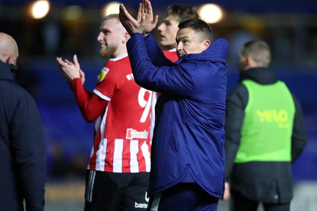 Sheffield United manager Paul Heckingbottom takes his team to Huddersfield Town tomorrow: Simon Bellis / Sportimage