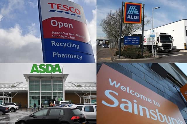 Here are all the supermarket opening hours for the Easter bank holiday weekend in Sheffield, including Tesco, Aldi, Asda, Sainsbury's and Waitrose. Pictures: Getty Images.