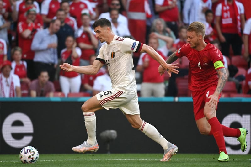 Boosted by a hefty 8.11 rating picked up for providing a goal and an assist in the group stage against Russia, Belgium's Meunier secures the right-wing spot. He also dazzled against Portugal in the second round, but played just three full matches overall.