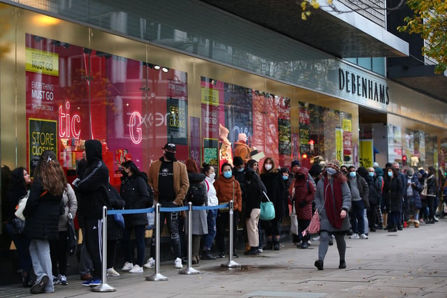 Department store chain Debenhams started a liquidation process last week after JD Sports pulled out of rescue talks, leaving 12,000 jobs at risk. The businesses' branches on The Moor and Meadowhall will close, alongside its 124 UK stores unless a new buyer comes forward.