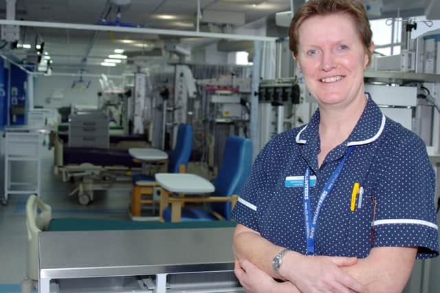 Deputy Nurse Director Catherine Bailey in the new multi bed ward. She is to receive the British Empire Medal, it has been revealed in the King's birthday honours