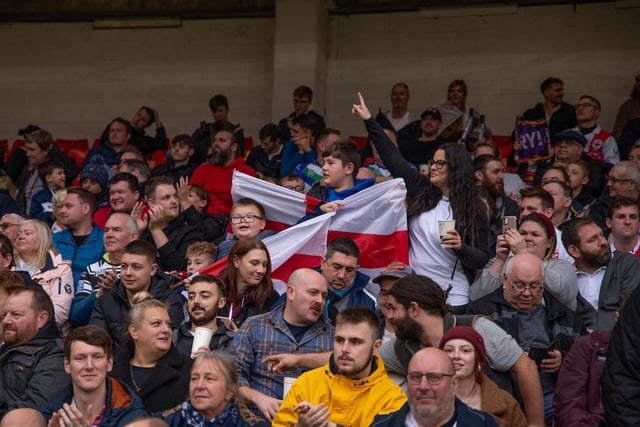 There was a record attendance for a Rugby League  World Cup game in Sheffield when England played Greece at Bramall Lane, yesterday (Photo: Harry Sykes)