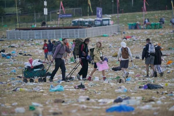 A huge clean-up operation has been mounted at Glastonbury (Photo: PA)