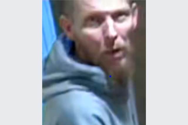 South Yorkshire Police officers who are investgating the vandalism today issued this picture of a man who they want to speak to in connection with what they decribed as ‘a series of incidents involving graffiti’.