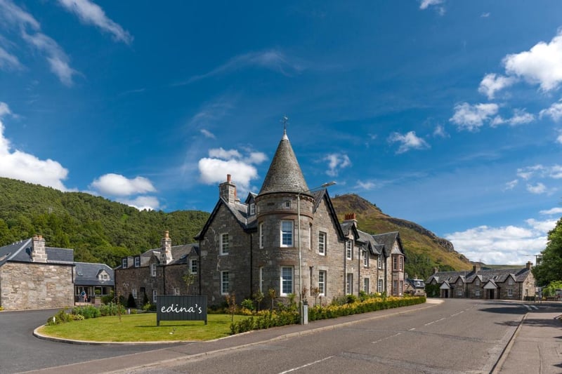 Dunalastair Hotel Suites is an impressive Victorian hotel, located on the village square of Kinloch Rannoch near Craigh na Dun, where Claire time travelled through the all-important stone circle.