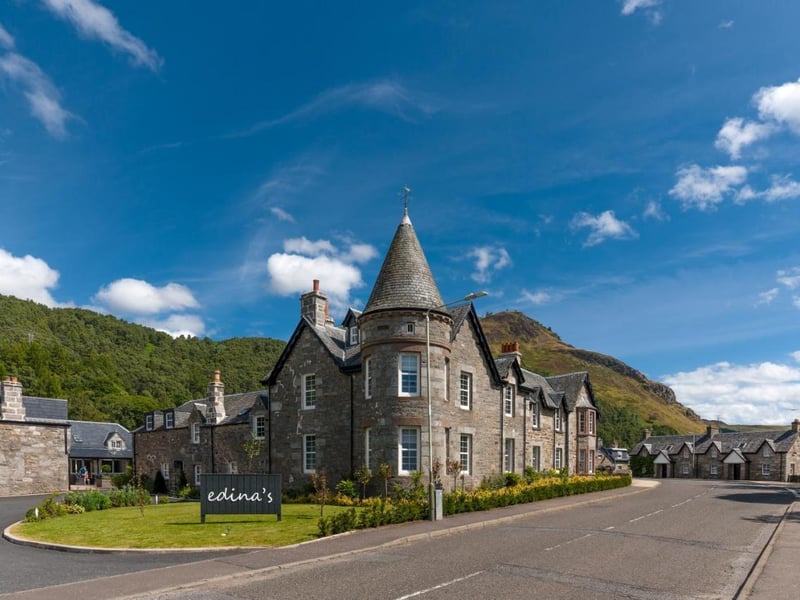 Dunalastair Hotel Suites is an impressive Victorian hotel, located on the village square of Kinloch Rannoch near Craigh na Dun, where Claire time travelled through the all-important stone circle.