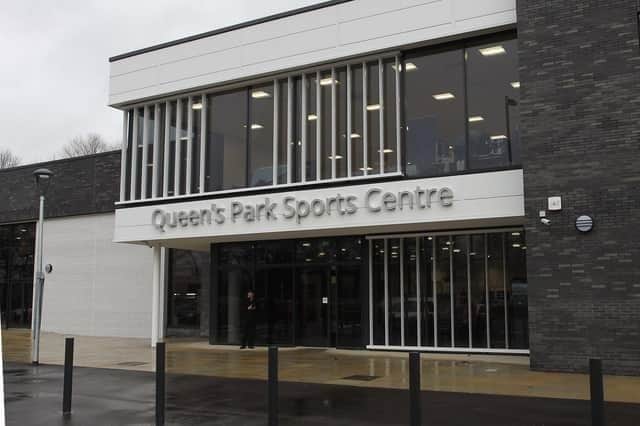 Queen's Park Sports Centre where the cafe is threatened with closure.