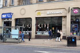 McDonald's High Street. The restaurant, which was closed yesterday but reopened in the evening, is not operating again today.