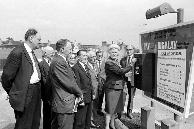 Opening West Gate Pay and Display in 1970