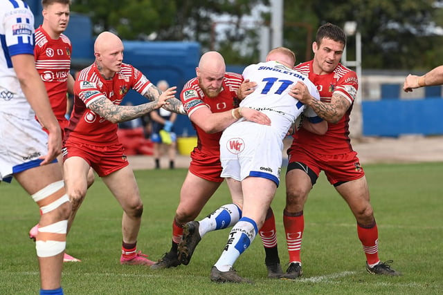 Doncaster's defence had to soak up lots of Town pressure.