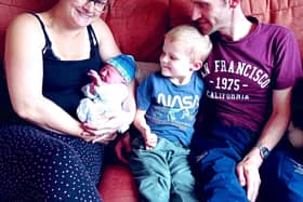 Phil Bessant, Kathryn, son Evan and new baby Joseph.