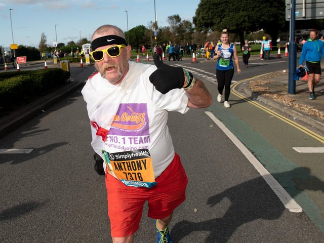 Action from the Great South Run. (201019-294)
