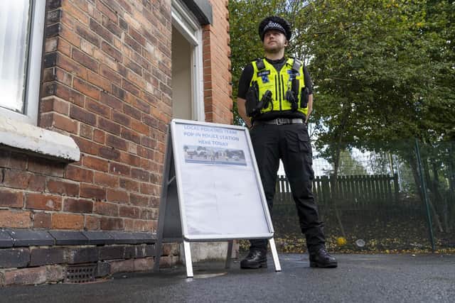 PC Dan Smith at the police house on Robey St in Page Hall. Picture Scott Merrylees