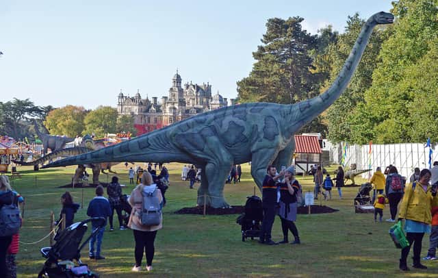 Gigantic Animatronic Dinosaurs Descend on Thoresby Park for Dino Kingdom Event.