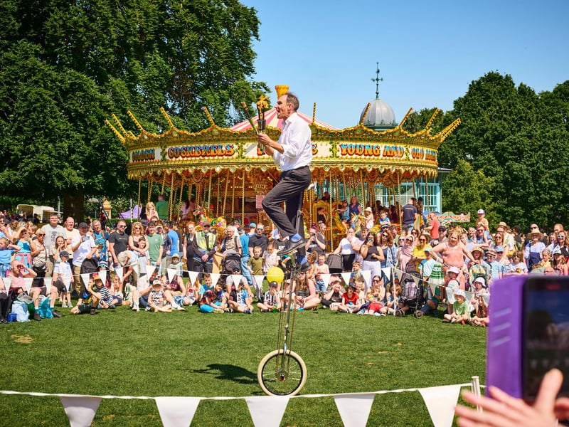 Sheffield Fayre is an annual free community event held in Norfolk Heritage Park. It features family fun fairs, bungee trampolines, a vintage village by the National Emergency Services Museum, and food stalls.