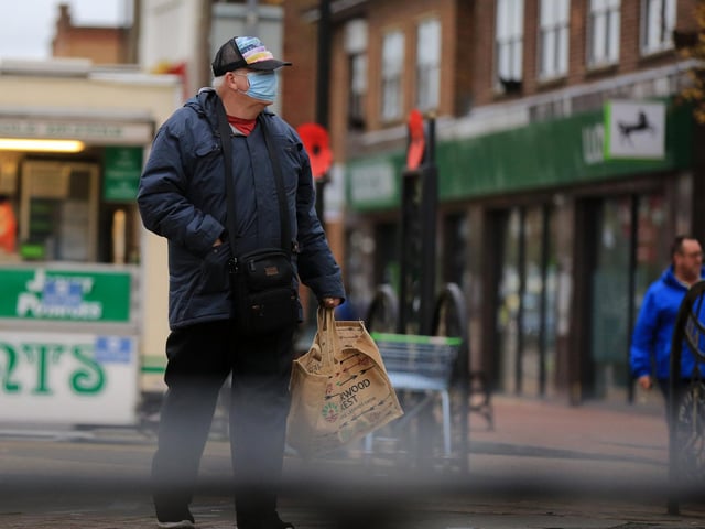Sutton town centre on the first day of the new rules