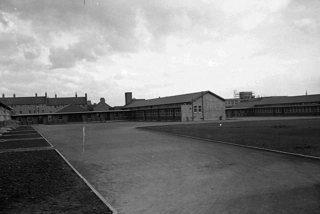 St Davids School, in West Pilton, shortly before it opened March 1954.
