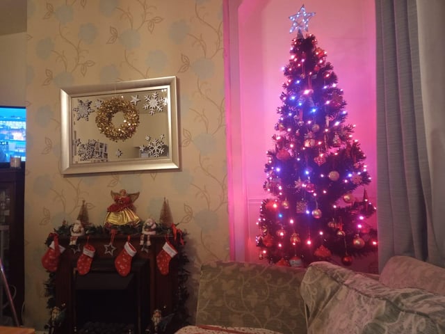 Claire Booker shared her colourful tree.