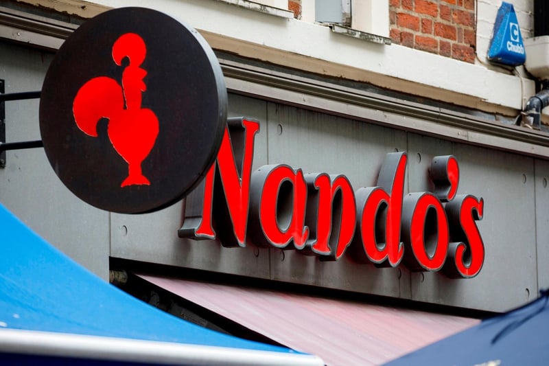 Chain restaurant Nando's, famous for it's chicken orientated cuisine, won praise for it's venue in The Oasis at Meadowhall.