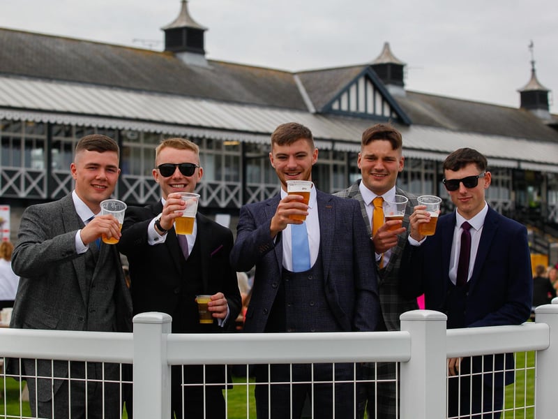 Paul, Charlie, Crosbie, Stoobs and Robbie showing that "If it's good enough for the Ladies...."