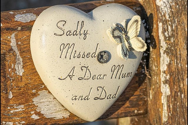A heartfelt message spotted on Holy Island by Carol McKay.