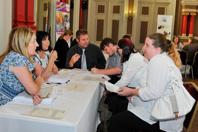 A speed networking session for job seekers at the Grand Hotel in 2014. Remember it?