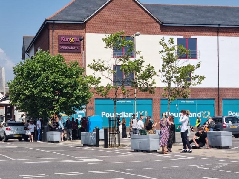 Royal Navy bomb disposal are in Fareham town centre on July 22 after a suspicious package was found. Picture: Stuart Vaizey