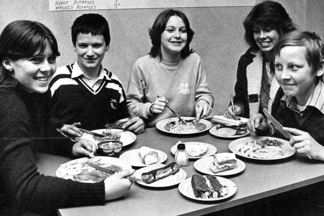South Shields Comprehensive School pupils are trying out school dinners 39 years ago. Have you spotted anyone you know?