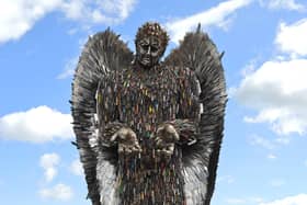 The Knife Angel is touring the UK.