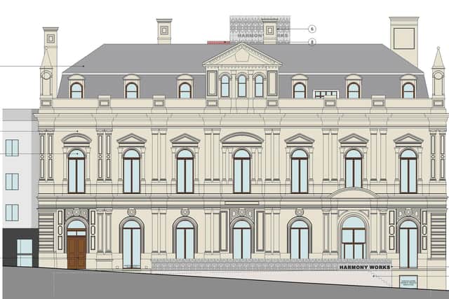 Plans submitted to Sheffield City Council to transform Canada House on Commercial Street into Harmony Works music education and performance centre