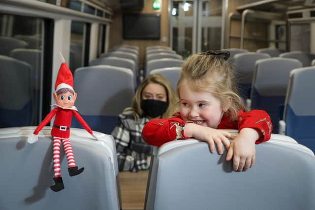 Selected TransPennine Express (TPE) services will have an elf on board this Christmas. Picture by Jason Lock.