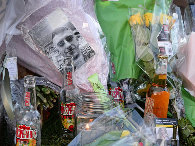 Floral Tributes laid at Wath Road, Mexborough. Picture: NDFP-12-01-21-WathRdTributes 6-NMSY
