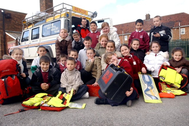 A search and rescue team came to West View Primary School and look how many children came to find out more.