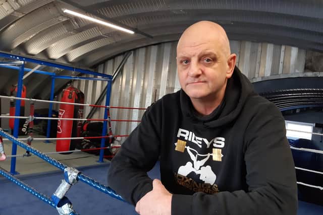 Robert Riley, pictured, who runs Riley’s Boxing and Fitness Centre, has been told that he must leave his present site on Upwell Street, near Page Hall, after his lease on the building comes to an end later this year.