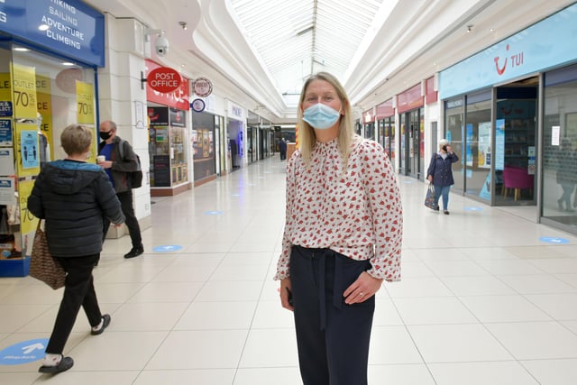 Suzanne Arkinson, The Howgate Shopping Centre manager, is pleased the centre is fully reopen again