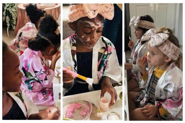 Children’s pamper party.