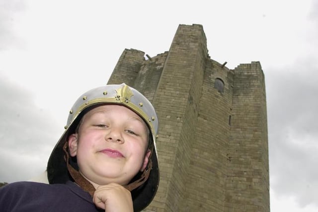 Sam Harrison aged 8 visited the castle in 2001.
